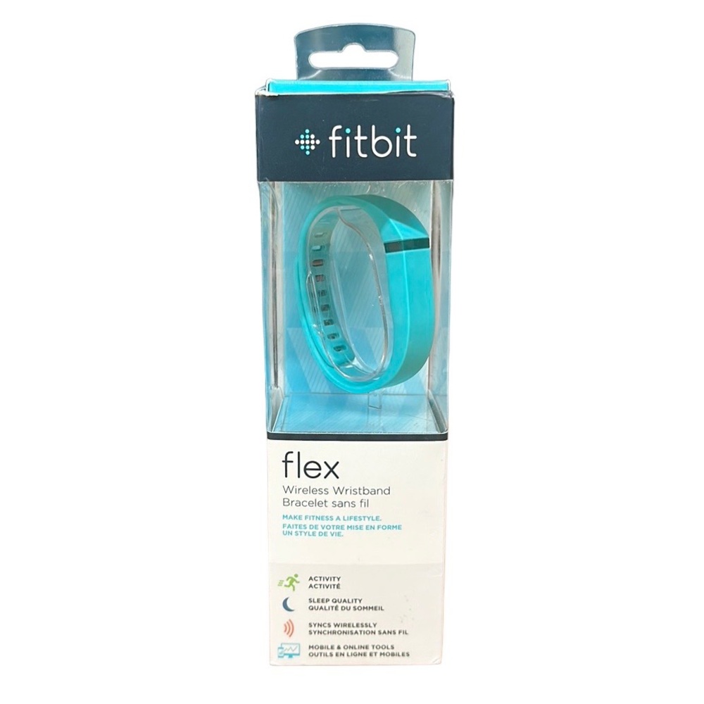 Fitbit Flex FB401 FB401TE Teal Wireless Activity Sleep Tracker Wristband New